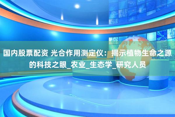 国内股票配资 光合作用测定仪:揭示植物生命之源的科技之眼_农业_生态学_研究人员